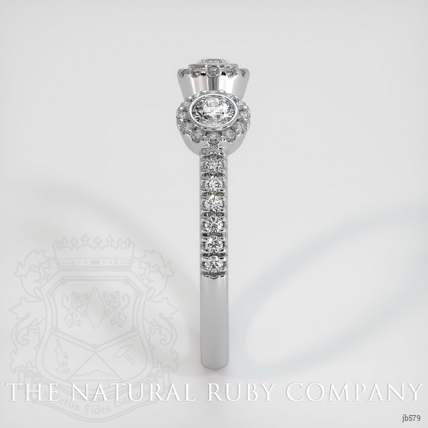 18K White Gold Diamond Pave Wedding Band