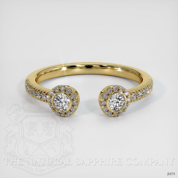 14K Yellow Gold Diamond Pave Wedding Band