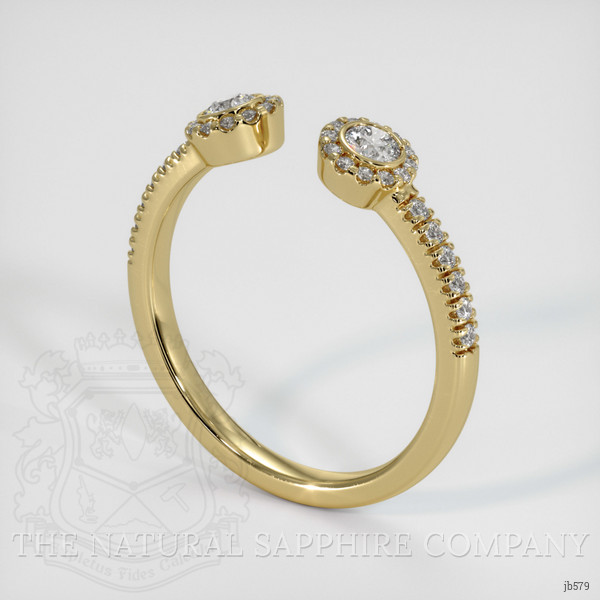 14K Yellow Gold Diamond and Diamond Pave Wedding Band