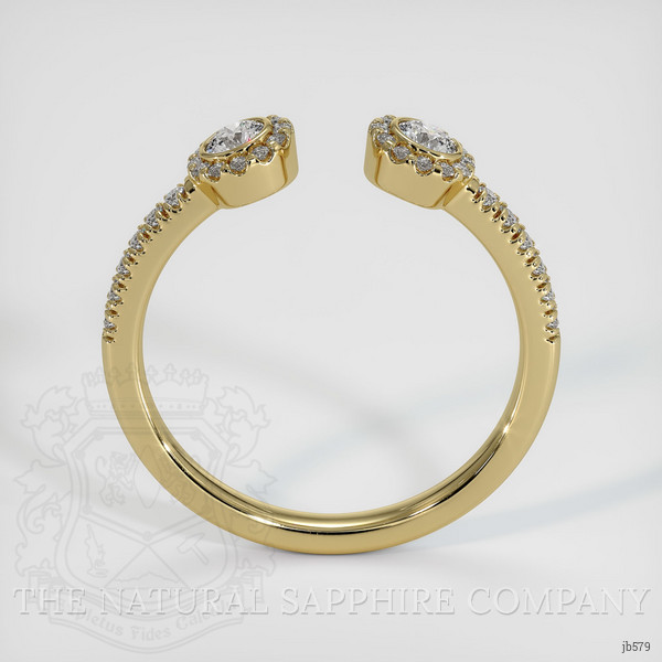14K Yellow Gold Diamond Pave Wedding Band