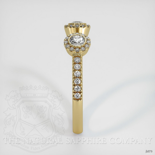 14K Yellow Gold Diamond Pave Wedding Band