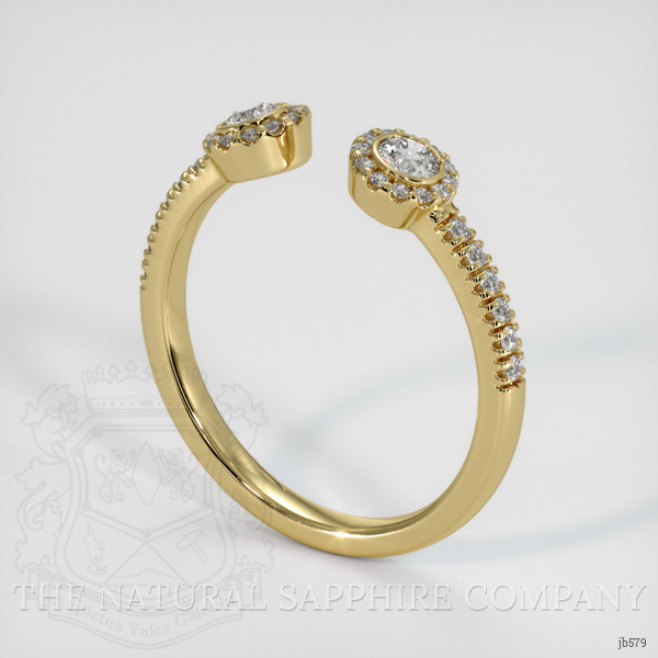 18K Yellow Gold Diamond Pave Wedding Band