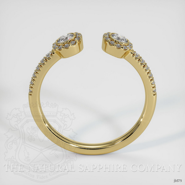 18K Yellow Gold Diamond Pave Wedding Band