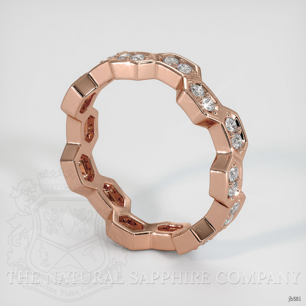 14K Rose Gold Diamond Eternity Wedding Band