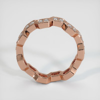 14K Rose Gold Diamond Eternity Wedding Band Image