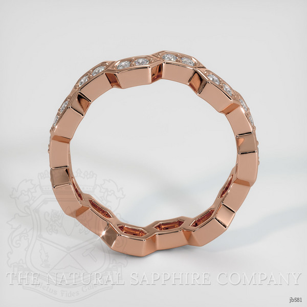 14K Rose Gold Diamond Eternity Wedding Band