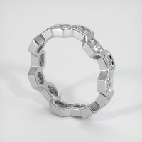 18K White Gold Diamond Eternity Wedding Band Image
