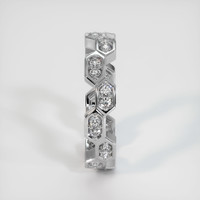 18K White Gold Diamond Eternity Wedding Band Image