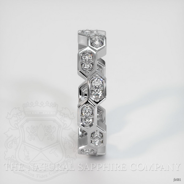 18K White Gold Diamond Eternity Wedding Band