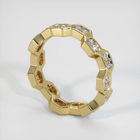 14K Yellow Gold Diamond Eternity Wedding Band Image