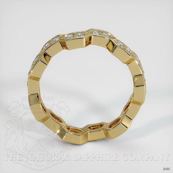 14K Yellow Gold Diamond Eternity Wedding Band
