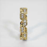 14K Yellow Gold Diamond Eternity Wedding Band Image
