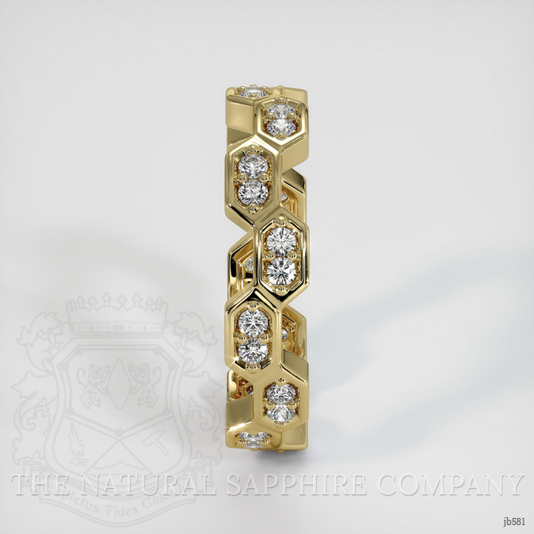 14K Yellow Gold Diamond Eternity Wedding Band