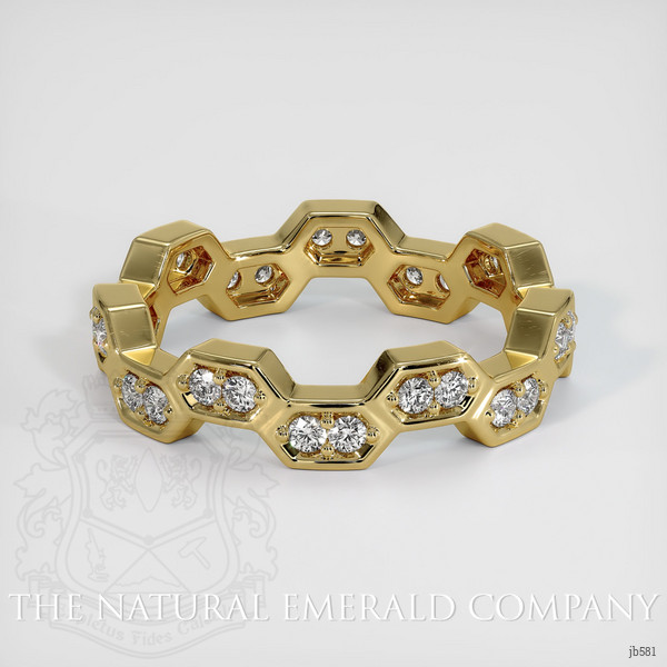 18K Yellow Gold Diamond Eternity Wedding Band