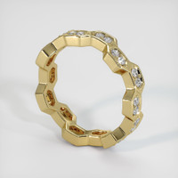 18K Yellow Gold Diamond Eternity Wedding Band Image
