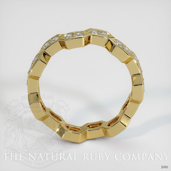 18K Yellow Gold Diamond Eternity Wedding Band