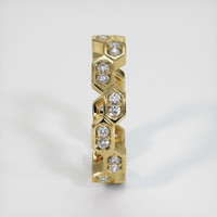 18K Yellow Gold Diamond Eternity Wedding Band Image