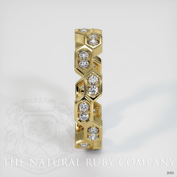 18K Yellow Gold Diamond Eternity Wedding Band