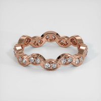 14K Rose Gold Diamond Eternity Wedding Band Image