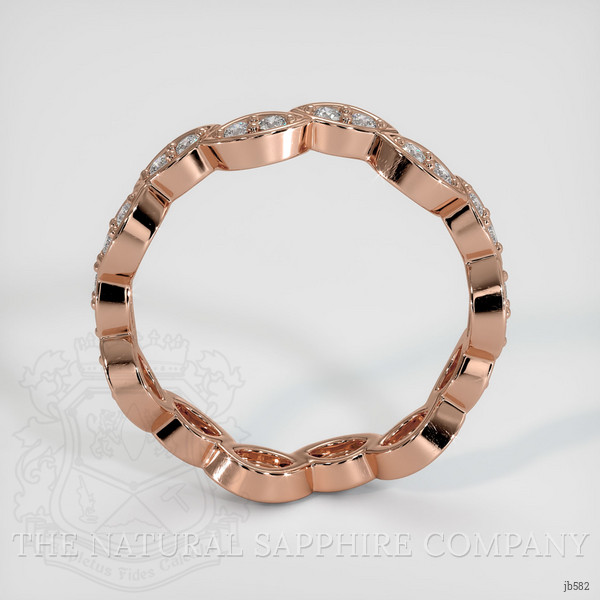 14K Rose Gold Diamond Eternity Wedding Band