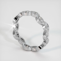 14K White Gold Diamond Eternity Wedding Band Image