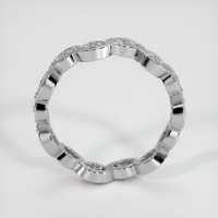 14K White Gold Diamond Eternity Wedding Band Image