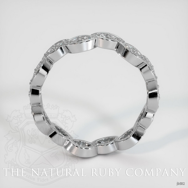14K White Gold Diamond Eternity Wedding Band