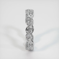 14K White Gold Diamond Eternity Wedding Band Image
