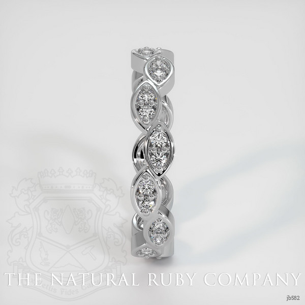 14K White Gold Diamond Eternity Wedding Band