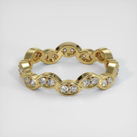 18K Yellow Gold Diamond Eternity Wedding Band Image