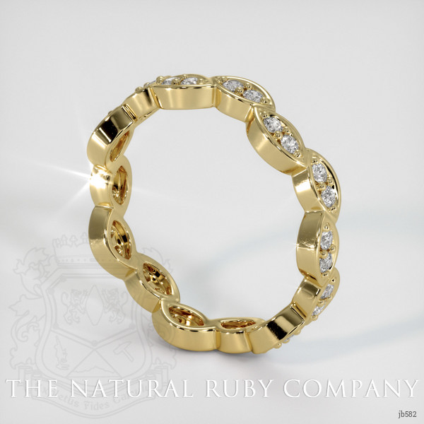 18K Yellow Gold Diamond Eternity Wedding Band