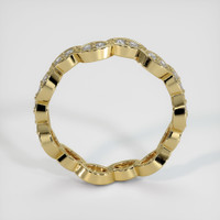 18K Yellow Gold Diamond Eternity Wedding Band Image