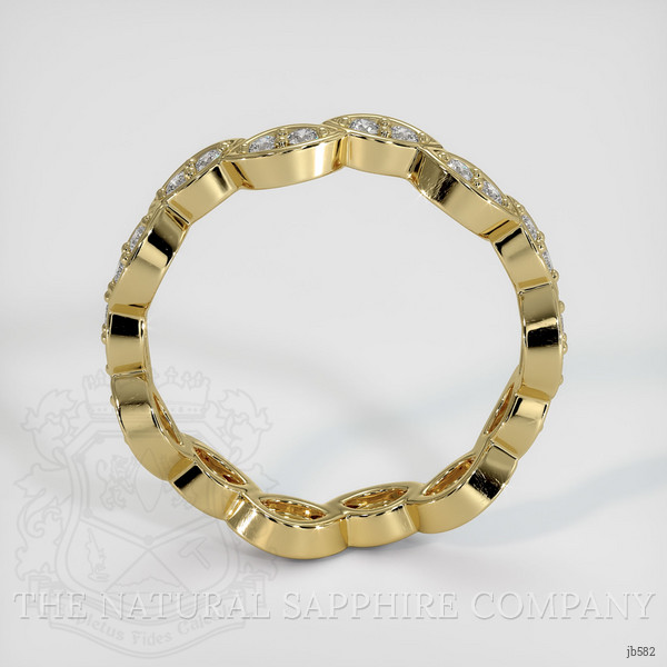 18K Yellow Gold Diamond Eternity Wedding Band
