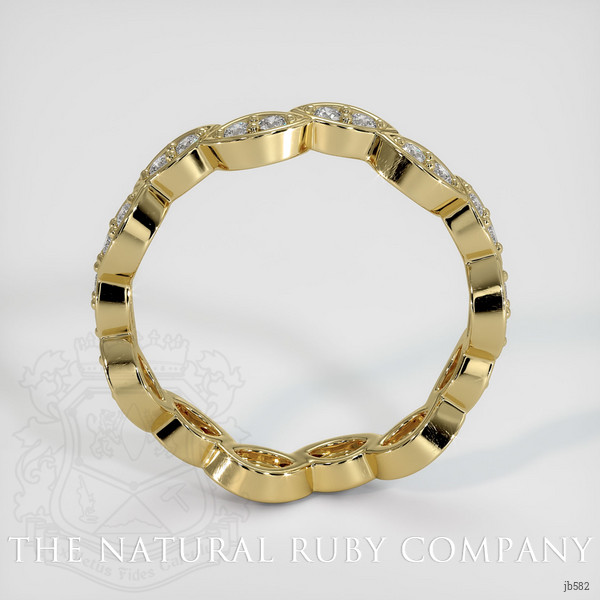 18K Yellow Gold Diamond Eternity Wedding Band