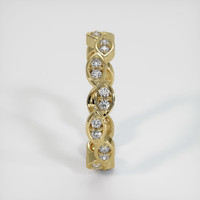 18K Yellow Gold Diamond Eternity Wedding Band Image