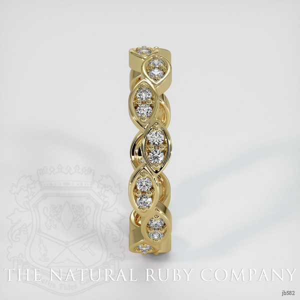 18K Yellow Gold Diamond Eternity Wedding Band