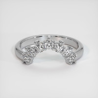 14K White Gold Diamond Prong Wedding Band Video