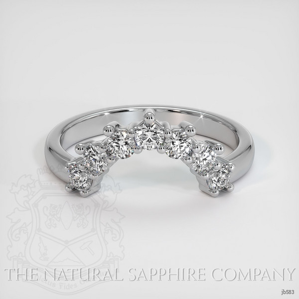 14K White Gold Diamond Prong Wedding Band