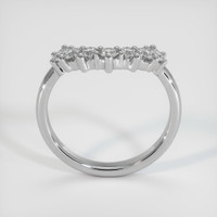 14K White Gold Diamond Prong Wedding Band Image