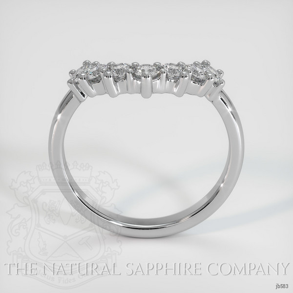 14K White Gold Diamond Prong Wedding Band