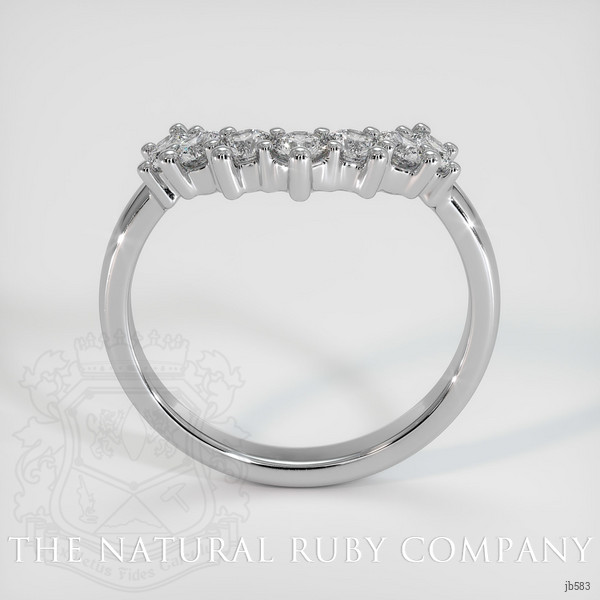 14K White Gold Diamond Prong Wedding Band