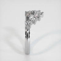 14K White Gold Diamond Prong Wedding Band Image