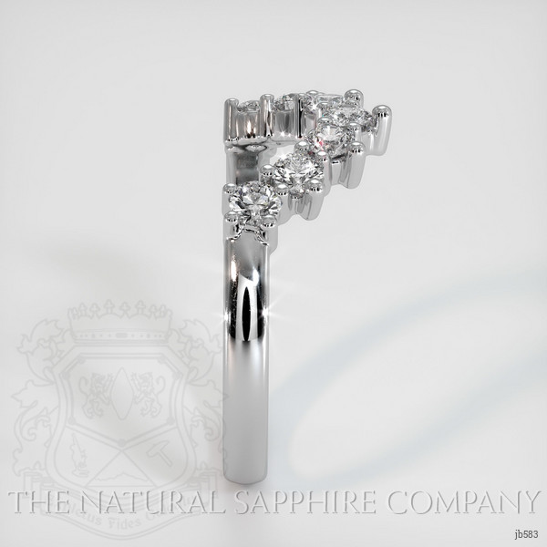 14K White Gold Diamond Prong Wedding Band