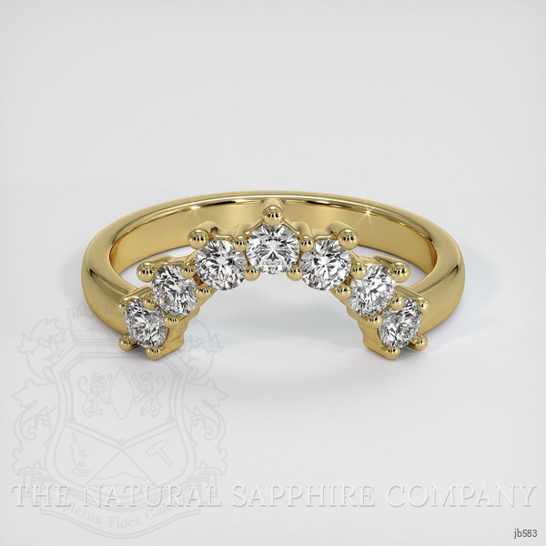14K Yellow Gold Diamond Prong Wedding Band
