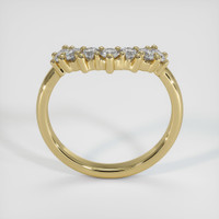14K Yellow Gold Diamond Prong Wedding Band Image