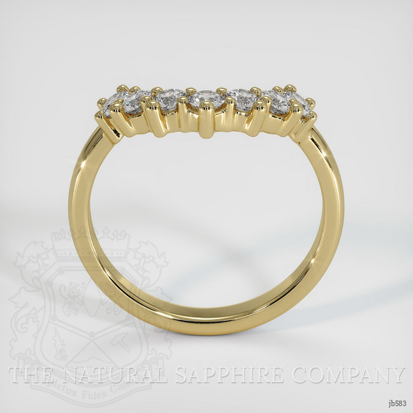 14K Yellow Gold Diamond Prong Wedding Band