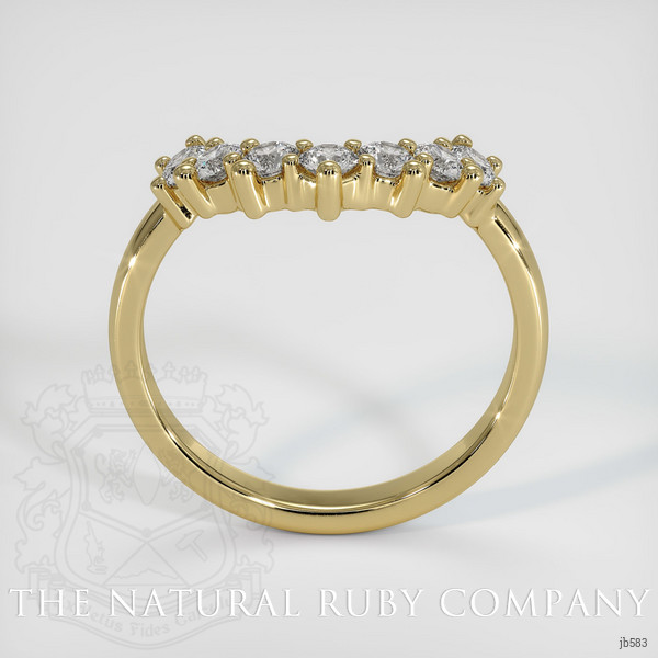 14K Yellow Gold Diamond Prong Wedding Band