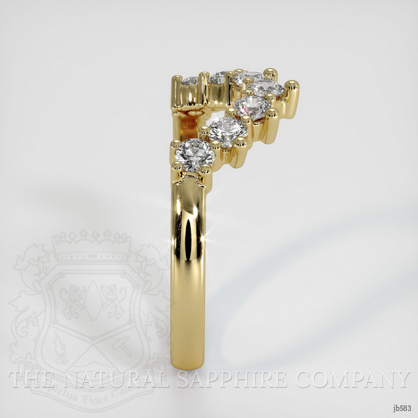 14K Yellow Gold Diamond Prong Wedding Band