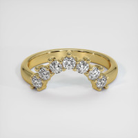 18K Yellow Gold Diamond Prong Wedding Band Video