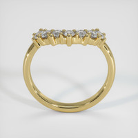 18K Yellow Gold Diamond Prong Wedding Band Image